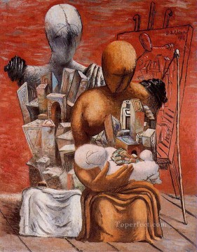 Abstracto famoso Painting - la familia del pintor 1926 Giorgio de Chirico Surrealismo